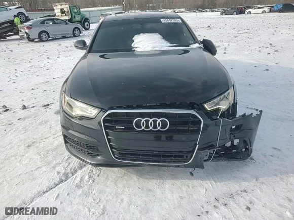 2015 Audi A6 3.0T Premium Plus with VIN WAUFGAFC2FN014732, listed as a Copart auction lot 45842095 with 63,253 mi miles and Salvage Title. Bid and sale history available at carsss.com. Image 10.