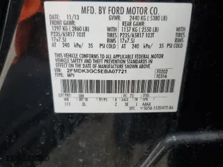 2014 Ford Edge SE with VIN 2FMDK3GC5EBA07721, listed as a Copart auction lot 43809465 with 187,520 mi miles and Salvage Title. Bid and sale history available at carsss.com. Image 15.