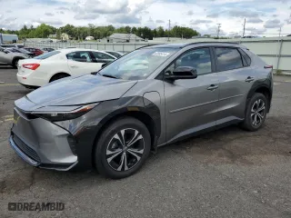 2023 Toyota bZ4X XLE with VIN JTMABACA6PA017284, listed as a Copart auction lot 63985414 with 13,407 mi miles and Salvage Title. Bid and sale history available at carsss.com. Image 1.