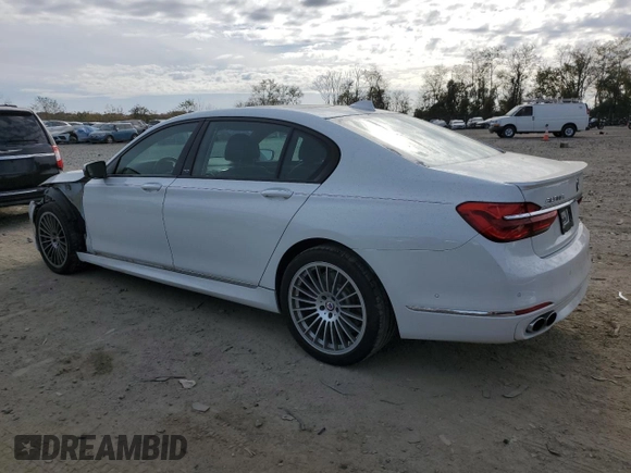 2018 BMW 7 Series ALPINA B7 xDrive with VIN WBA7F2C53JG856267, listed as a Copart auction lot 78383124 with 54,388 mi miles and Salvage Title. Bid and sale history available at carsss.com. Image 2.