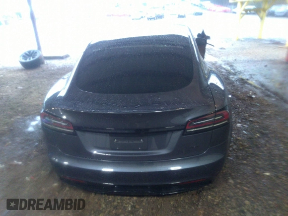 2022 Tesla Model S with VIN 5YJSA1E57NF484158, listed as a IAAI auction lot 41531574 with 16,079 mi miles and . Bid and sale history available at DreamBid. Image 16.