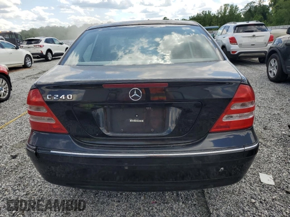 2003 Mercedes-Benz C 240 with VIN WDBRF61J93E013383, listed as a Copart auction lot 55706845 with 201,576 mi miles and Salvage title. Bid and sale history available at DreamBid. Image 6.