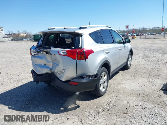 2014 Toyota RAV4 XLE with VIN JTMRFREV3ED093904, listed as a IAAI auction lot 41968452 with 154,154 mi miles. Bid and sale history available at carsss.com. Image 4.