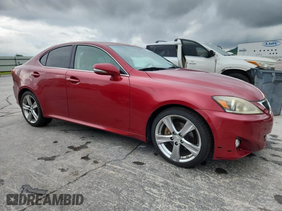 2012 Lexus IS 250 with VIN JTHBF5C2XC5173497, listed as a Copart auction lot 60824515 with 180,813 mi miles and Salvage title. Bid and sale history available at DreamBid. Image 4.