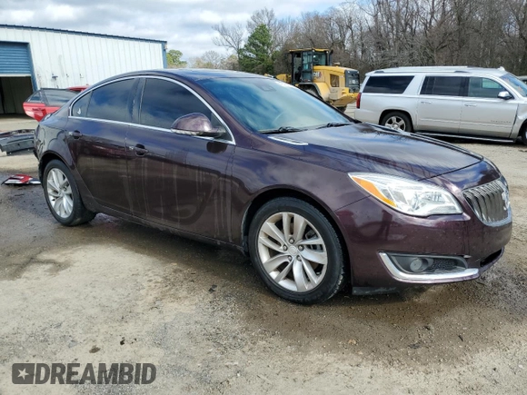 2017 Buick Regal Premium II with VIN 2G4GR5GX0H9131544, listed as a Copart auction lot 43786165 with 122,983 mi miles and Salvage Title. Bid and sale history available at carsss.com. Image 4.