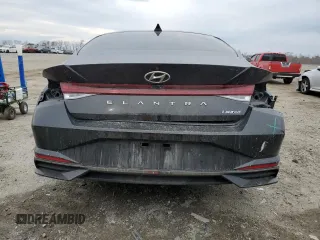 2021 Hyundai Elantra Limited with VIN 5NPLP4AG1MH029012, listed as a Copart auction lot 47179685 with 57,045 mi miles and Salvage Title. Bid and sale history available at DreamBid. Image 6.