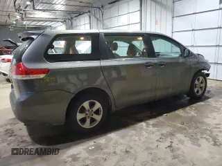 2012 Toyota Sienna with VIN 5TDKA3DC0CS010900, listed as a Copart auction lot 43432715 with 135,395 mi miles and Salvage Title. Bid and sale history available at DreamBid. Image 3.
