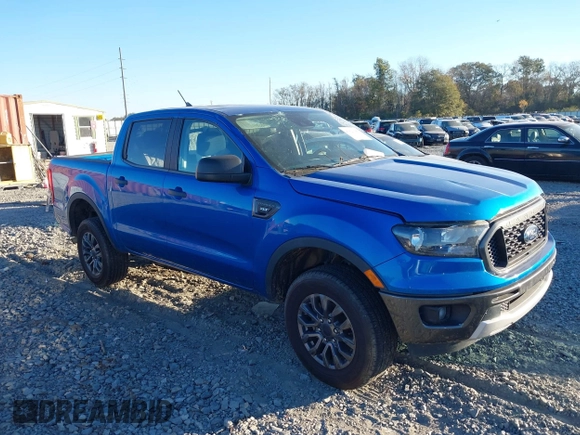 2021 Ford Ranger XL with VIN 1FTER4EH1MLD14469, listed as a IAAI auction lot 41023255 with 48,284 mi miles. Bid and sale history available at carsss.com. Image 1.