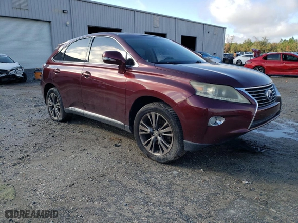 2013 Lexus RX 450h with VIN JTJZB1BA7D2008732, listed as a Copart auction lot 86968124 with 230,516 mi miles and Salvage Title. Bid and sale history available at carsss.com. Image 4.
