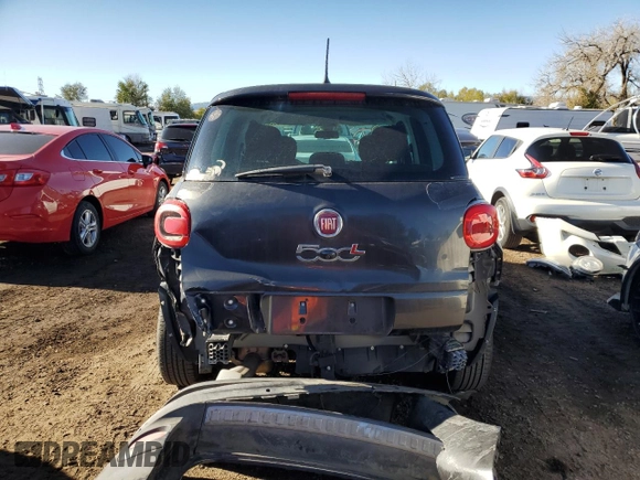 2017 FIAT 500L Pop with VIN ZFBCFAAH6HZ039885, listed as a Copart auction lot 80780824 with 60,315 mi miles and Salvage Title. Bid and sale history available at carsss.com. Image 6.