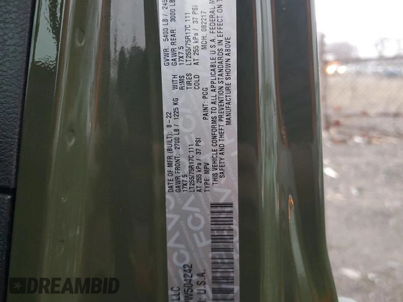 2023 Jeep Wrangler Sport S with VIN 1C4HJXDG1PW504242, listed as a Copart auction lot 83772924 with 29,237 mi miles and Salvage Title. Bid and sale history available at DreamBid. Image 13.