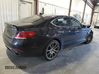 2019 Genesis G70 Advanced with VIN KMTG54LE3KU037703, listed as a Copart auction lot 50238845 with 100,022 mi miles and Salvage title. Bid and sale history available at DreamBid. Image 3.