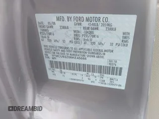 2008 Ford Escape XLS with VIN 1FMCU92Z08KE45688, listed as a IAAI auction lot 42275426 with Not provided miles and . Bid and sale history available at DreamBid. Image 9.