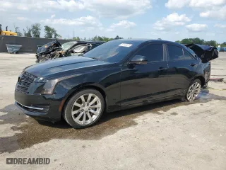 2017 Cadillac ATS Sedan Luxury RWD with VIN 1G6AB5RX2H0148936, listed as a Copart auction lot 51849225 with 54,556 mi miles and Salvage Title. Bid and sale history available at carsss.com. Image 1.