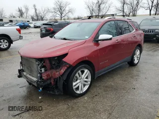 2018 Chevrolet Equinox Premier with VIN 2GNAXNEX2J6172176, listed as a Copart auction lot 44113985 with 102,754 mi miles and Salvage Title. Bid and sale history available at carsss.com. Image 1.