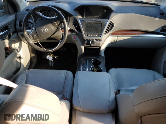 2016 Acura MDX w/Advance with VIN 5FRYD4H90GB034838, listed as a Copart auction lot 44778215 with 0 mi miles and Salvage Title. Bid and sale history available at carsss.com. Image 8.