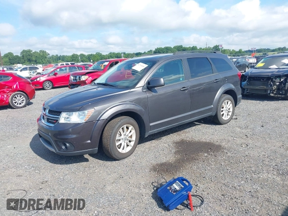 2017 Dodge Journey SXT z VIN 3C4PDDBG3HT540624, wystawiony jako IAAI lot #42719281 z przebiegiem 56 999 mil mil oraz . Historia ofert i sprzedaży dostępna na DreamBid. Obrazek 2.