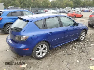 2007 Mazda 3 S Sport with VIN JM1BK144371600313, listed as a Copart auction lot 72448064 with 166,494 mi miles and Salvage Title. Bid and sale history available at DreamBid. Image 3.