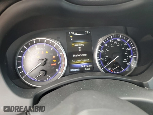 2017 Infiniti Q50 Sport z VIN JN1EV7AP6HM737027, wystawiony jako Copart lot #82384524 z przebiegiem 84 316 mil mil oraz Szkoda całkowita • Salvage title. Historia ofert i sprzedaży dostępna na DreamBid. Obrazek 9.