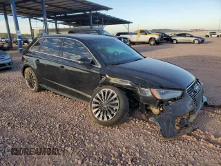 2016 Audi A3 e-tron Premium Plus with VIN WAUTPBFFXGA063284, listed as a Copart auction lot 47031145 with 77,672 mi miles and Salvage Title. Bid and sale history available at DreamBid. Image 4.