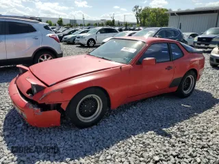 1983 Porsche 944 with VIN WP0AA0945DN453742, listed as a Copart auction lot 49583285 with 12,621 mi miles and Salvage Title. Bid and sale history available at carsss.com. Image 1.