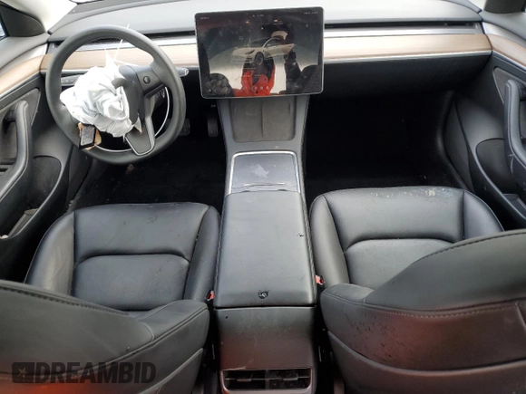 2023 Tesla Model 3 with VIN 5YJ3E1EAXPF544233, listed as a Copart auction lot 44790245 with 32,098 mi miles and Salvage title. Bid and sale history available at DreamBid. Image 8.