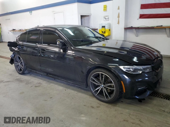 2022 BMW 3 Series 330i xDrive with VIN 3MW5R7J00N8C68253, listed as a Copart auction lot 89153665 with 0 mi miles and Salvage Title. Bid and sale history available at carsss.com. Image 4.