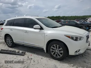 2015 Infiniti QX60 with VIN 5N1AL0MM3FC512041, listed as a Copart auction lot 51997155 with 117,620 mi miles and Salvage Title. Bid and sale history available at DreamBid. Image 4.