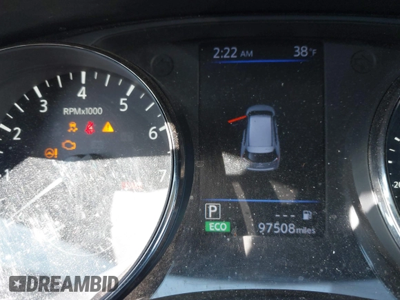 2018 Nissan Rogue SV with VIN KNMAT2MV2JP598193, listed as a IAAI auction lot 41688335 with 97,508 mi miles. Bid and sale history available at carsss.com. Image 16.