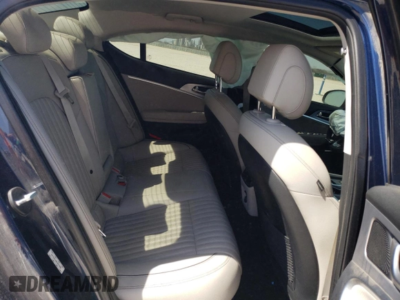 2019 Genesis G70 Advanced with VIN KMTG34LA0KU017086, listed as a Copart auction lot 47943445 with 87,692 mi miles and Salvage title. Bid and sale history available at DreamBid. Image 10.