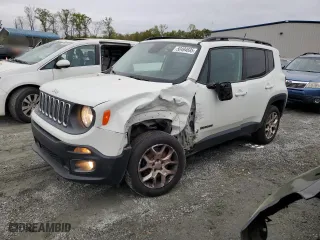 2015 Jeep Renegade Latitude with VIN ZACCJBBT2FPC17663, listed as a Copart auction lot 50494695 with 143,303 mi miles and Salvage Title. Bid and sale history available at carsss.com. Image 1.