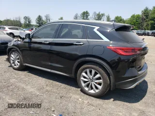 2021 Infiniti QX50 Luxe with VIN 3PCAJ5BB7MF108944, listed as a Copart auction lot 58955275 with 100,215 mi miles and Salvage title. Bid and sale history available at DreamBid. Image 2.