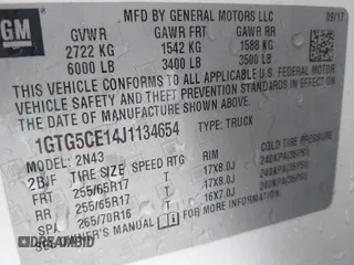 2018 GMC Canyon z VIN 1GTG5CE14J1134654, wystawiony jako IAAI lot #42203541 z przebiegiem 147 881 mil mil oraz . Historia ofert i sprzedaży dostępna na DreamBid. Obrazek 9.