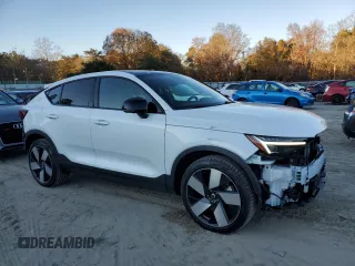 2023 Volvo C40 Recharge Pure Electric Ultimate with VIN YV4ED3GM8P2061144, listed as a Copart auction lot 79808064 with 22,273 mi miles and Salvage Title. Bid and sale history available at carsss.com. Image 4.
