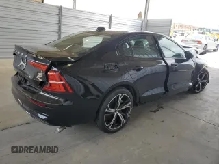2024 Volvo S60 Core Dark Theme with VIN 7JRL12FK4RG317784, listed as a Copart auction lot 61349204 with 0 mi miles and Salvage Title. Bid and sale history available at carsss.com. Image 3.