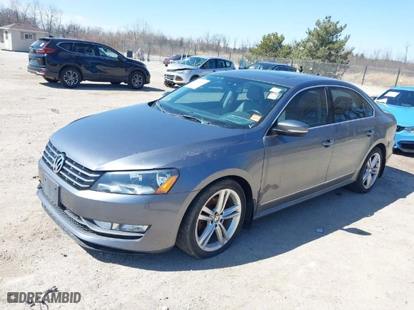 2015 Volkswagen Passat 2.0L TDI SEL Premium with VIN 1VWCV7A35FC041972, listed as a IAAI auction lot 41980544 with 110,797 mi miles. Bid and sale history available at carsss.com. Image 2.