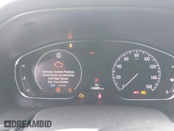 2019 Honda Accord Sport with VIN 1HGCV1F30KA012802, listed as a IAAI auction lot 41903148 with 144,883 mi miles and . Bid and sale history available at DreamBid. Image 7.