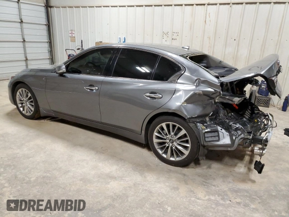2023 Infiniti Q50 Luxe with VIN JN1EV7BP9PM512226, listed as a Copart auction lot 56002275 with 29,865 mi miles and Salvage title. Bid and sale history available at DreamBid. Image 2.