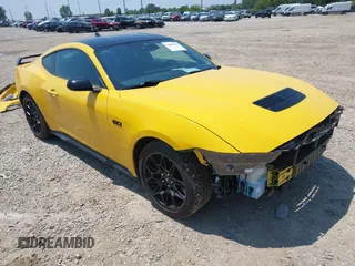 2024 Ford Mustang GT with VIN 1FA6P8CF5R5423795, listed as a IAAI auction lot 42480569 with 9,589 mi miles and . Bid and sale history available at DreamBid. Image 1.