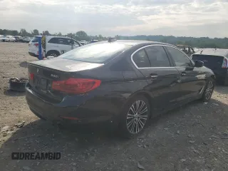 2018 BMW 5 Series 530i xDrive with VIN WBAJA7C55JWA74479, listed as a Copart auction lot 59689085 with 114,329 mi miles and Salvage title. Bid and sale history available at DreamBid. Image 3.