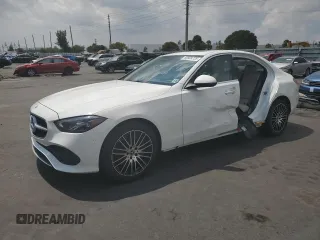 2024 Mercedes-Benz C 300 with VIN W1KAF4HBXRR224584, listed as a Copart auction lot 50509725 with 2,757 mi miles and Salvage Title. Bid and sale history available at DreamBid. Image 1.