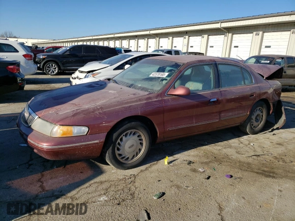 1995 Lincoln Continental with VIN 1LNLM97V6SY715789, listed as a Copart auction lot 42378165 with 0 mi miles and Salvage Title. Bid and sale history available at carsss.com. Image 1.