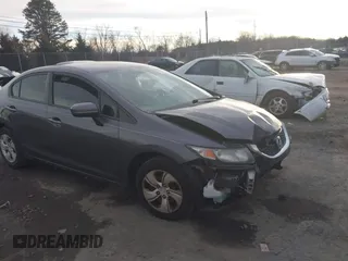 2014 Honda Civic Sedan LX with VIN 19XFB2F5XEE031502, listed as a IAAI auction lot 41487300 with 219,108 mi miles. Bid and sale history available at carsss.com. Image 1.