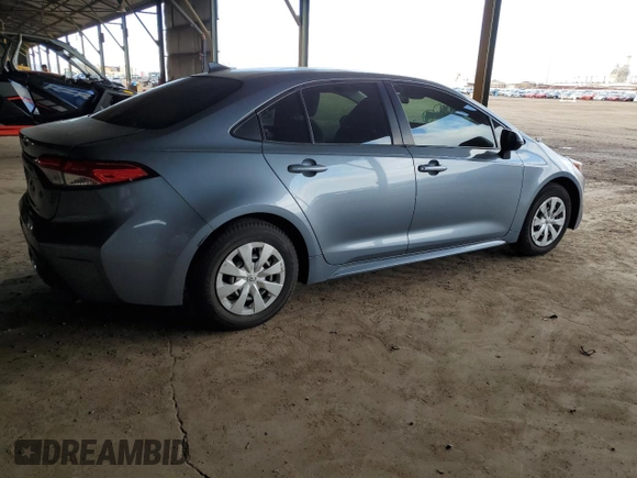 2020 Toyota Corolla L with VIN JTDDPRAE2LJ079455, listed as a Copart auction lot 48621015 with 90,646 mi miles and Salvage Title. Bid and sale history available at carsss.com. Image 3.