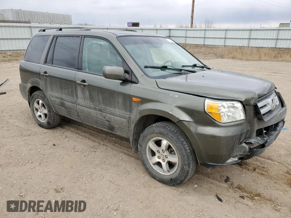 2006 Honda Pilot EX-L with VIN 2HKYF18596H534052, listed as a Copart auction lot 50204455 with 177,881 mi miles and Salvage Title. Bid and sale history available at DreamBid. Image 4.