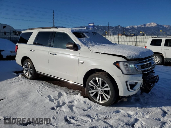 2020 Ford Expedition King Ranch with VIN 1FMJU1PT2LEA95310, listed as a Copart auction lot 41886015 with 65,722 mi miles and Salvage Title. Bid and sale history available at carsss.com. Image 4.