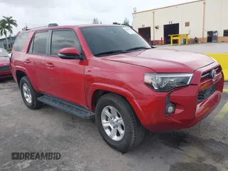 2023 Toyota 4Runner SR5 Premium with VIN JTENU5JR1P6090671, listed as a IAAI auction lot 42627652 with 27,517 mi miles and . Bid and sale history available at DreamBid. Image 1.