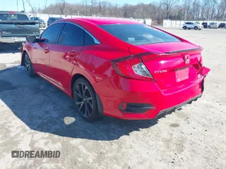 2020 Honda Civic Sedan Sport with VIN 2HGFC2F89LH550311, listed as a IAAI auction lot 41641862 with 100,175 mi miles. Bid and sale history available at carsss.com. Image 3.