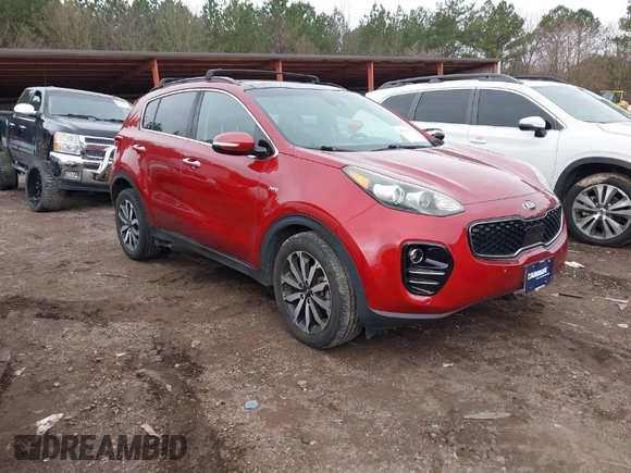 2018 Kia Sportage EX with VIN KNDPNCAC9J7404806, listed as a IAAI auction lot 41575137 with 62,261 mi miles and . Bid and sale history available at carsss.com. Image 1.