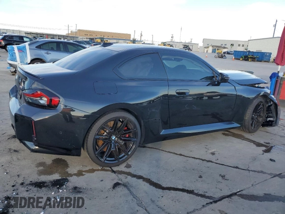 2024 BMW M2 with VIN 3MF13DM0XR8E60828, listed as a Copart auction lot 87187354 with 0 mi miles and Salvage Title. Bid and sale history available at carsss.com. Image 3.